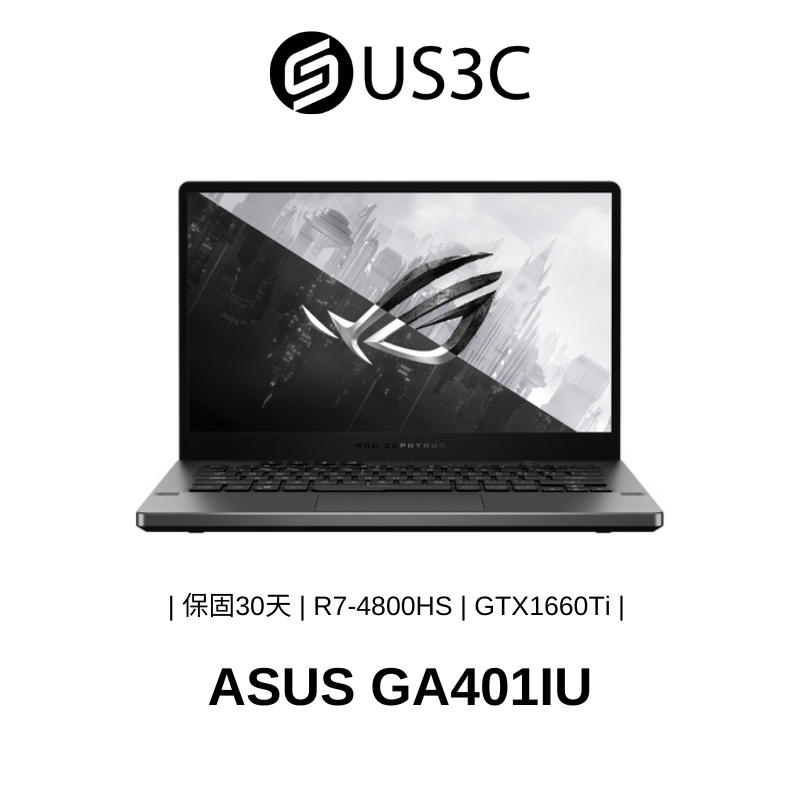 ASUS GA401IU 14吋 FHD R7-4800HS 16G 1TSSD GTX1660Ti 黑色 二手品
