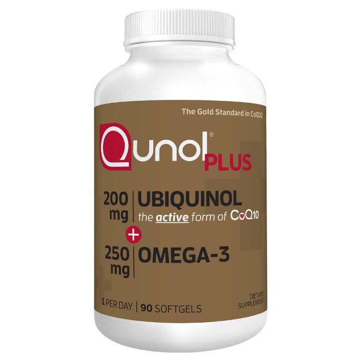 🇺🇸現貨💓Qunol Plus CoQ10 Ubiquinol 還原型輔酶含Omega-3 200mg 90顆