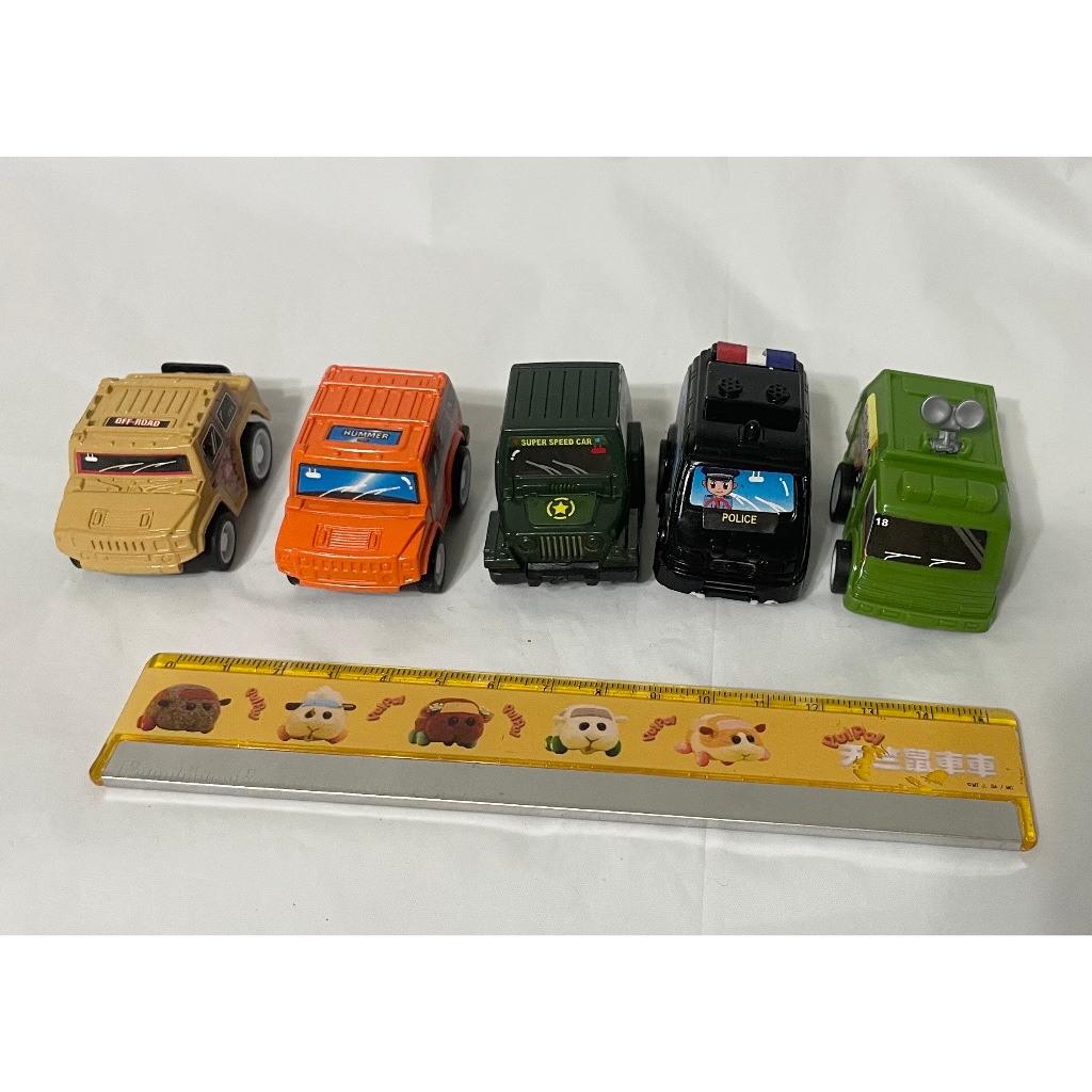 塑料小車 小汽車玩具  5台合售  迴力車玩具 二手B款 ET SHOP