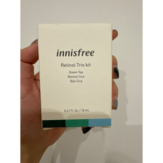 innisfree A醇超修護體驗組 綠茶籽保濕精華8ml A醇淨膚超修護安瓶5ml 香榧積雪草修護霜5ml