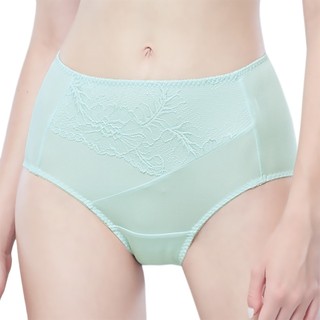 SWEAR 思薇爾 幸芙Bra系列 L-3XL 蕾絲 高腰 三角 女內褲 (冰雪綠)