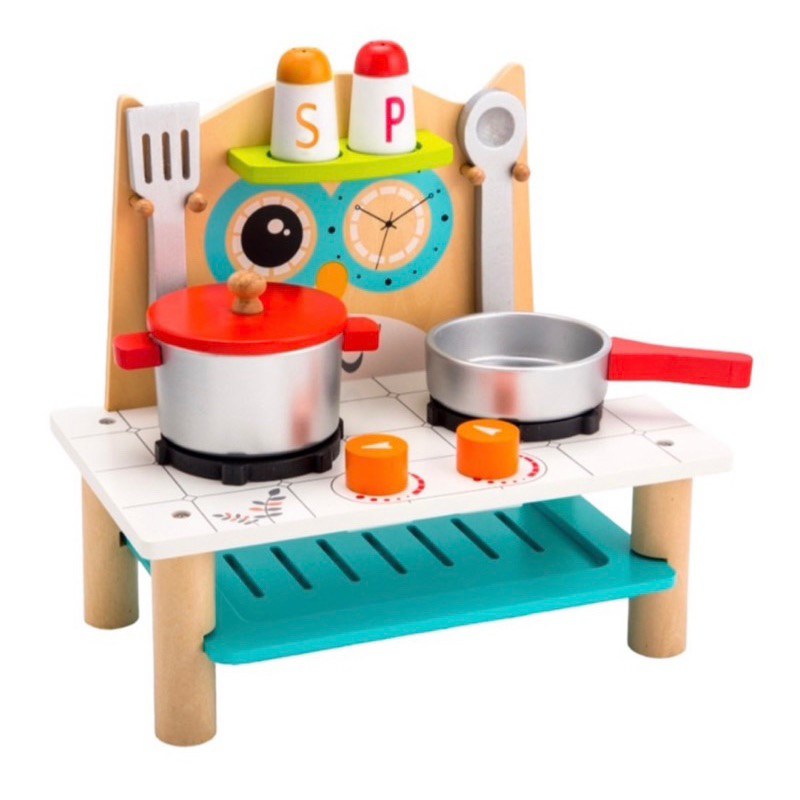 《限量特價》木製貓頭鷹廚具 兒童玩具 木製玩具 家家酒玩具