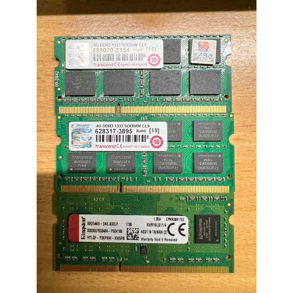 金士頓 KVR16LS11/4  DDR3 1600 4GB 1.35V 低電壓筆記型 記憶體 RAM 創見記憶體