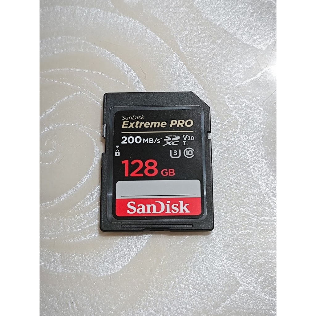 Sandisk Extreme Pro 128G UHS-I U3 V30 SDXC 記憶卡 (公司貨)