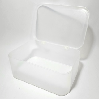 霧面 半透明 有蓋 桌面 塑膠盒 收納盒 整理盒 ♥ 現貨 ♥