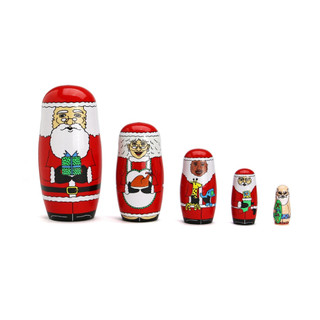 日本 DETAIL Midori Komatsu World Merry Christmas 俄羅斯娃娃擺飾 eslite誠品