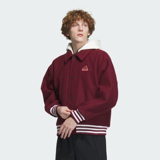 ADIDAS CM TOP WV JKT 休閒外套 男 酒紅 IT0210