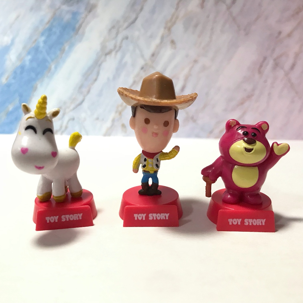 合售 健達-奇巧蛋/出奇蛋 玩具 迪士尼DISNEY 玩具總動員Toy story Q版 小公仔 胡迪+奶油馬+熊抱哥