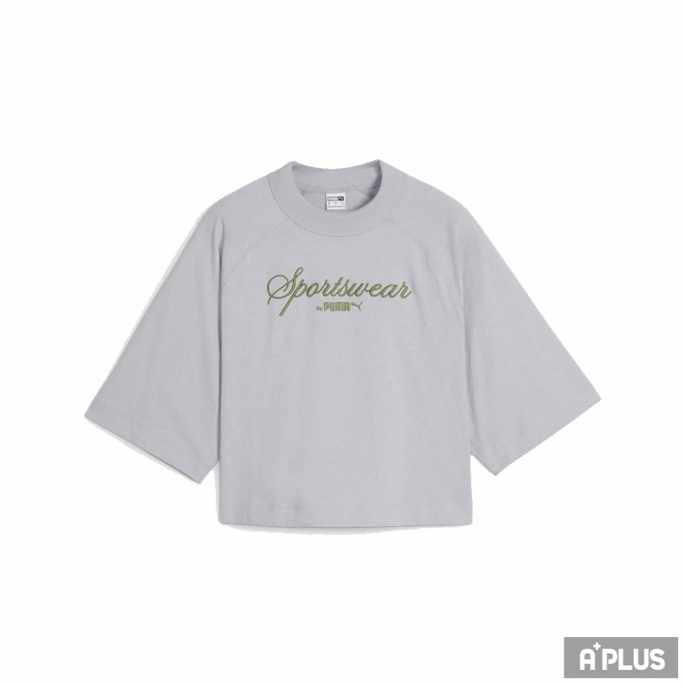 PUMA 女 圓領T 流行系列Classics+短袖T恤 灰色 -62427163