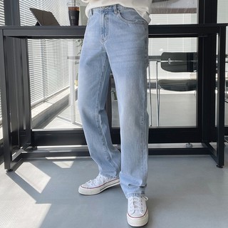 正韓清爽感簡約直筒牛仔褲 淺藍色 (503) YUPPIE 預購商品 0325