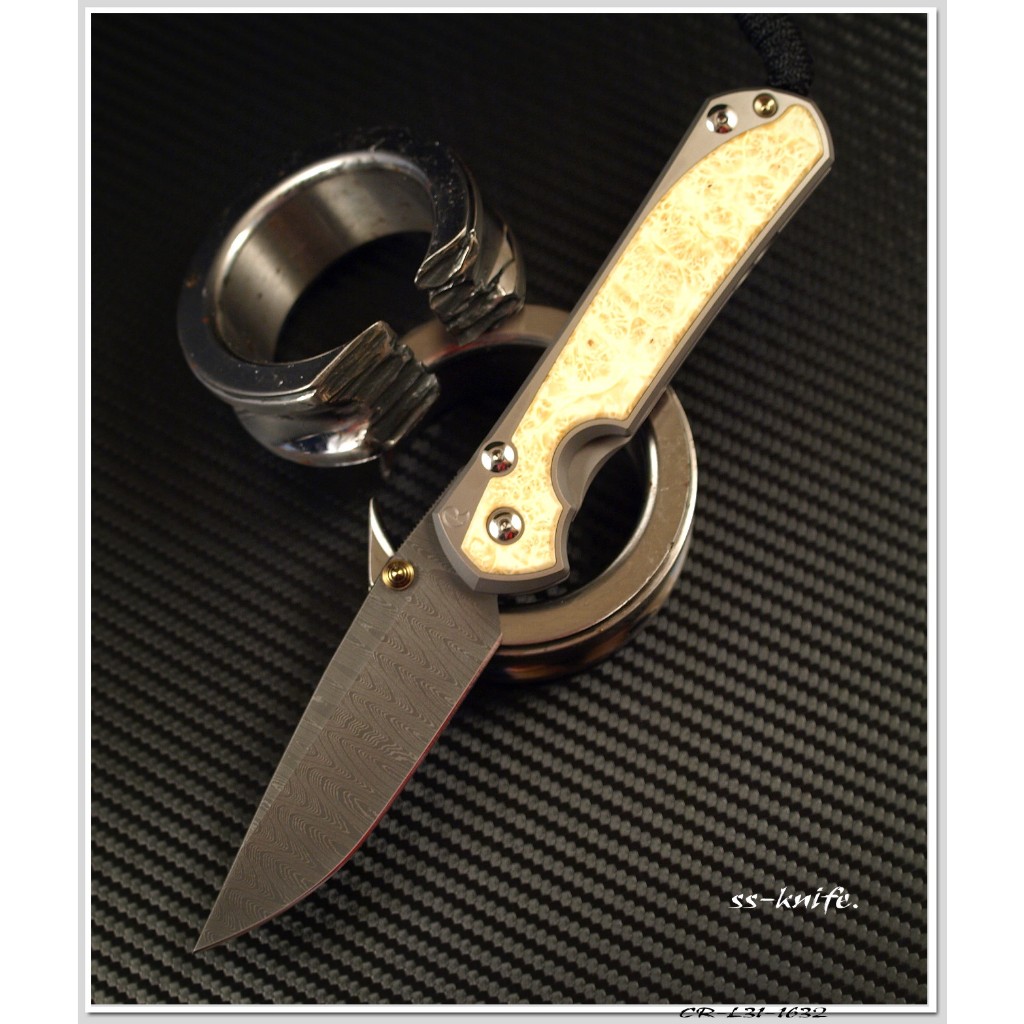 Chris Reeve LARGE SEBENZA 31 BOX 大馬士革 .6Al4V 鈦合金鑲嵌北美楓木柄 -折刀