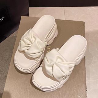 婚禮增高拖鞋/仙女風鬆糕厚底增高拖鞋