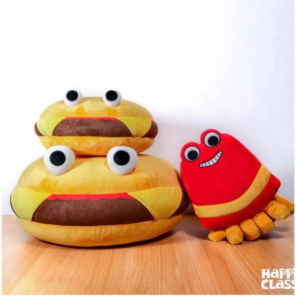 DREAMTOYS ｜Happi Class｜55CM 大漢堡抱枕 薯條抱枕 造型抱枕 設計師玩具 居家擺設