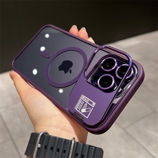 折疊二代一體鏡頭支架 磁吸無線充電 防摔殼 適用 iPhone 16 15 14 13 Pro Max 手機殼 保護殼