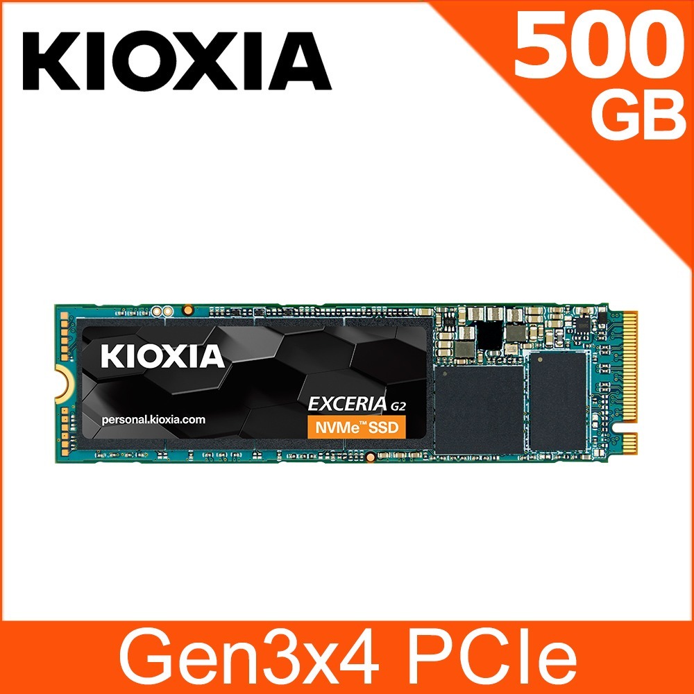 ~協明~ KIOXIA Exceria G2 SSD M.2 2280 PCIe NVMe 500G 1TB Gen3x