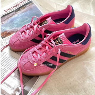 ADIDAS ORIGINALS GAZELLE 板鞋 粉黑 粉色 休閒鞋 女鞋 IE7002