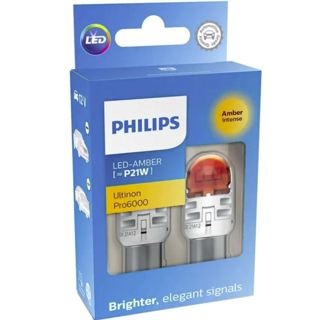 飛利浦 Philips Ultinon Pro6000 T20 7443 AMBER 雙芯 琥珀黃 LED 燈泡