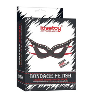 Lovetoy．BONDAGE FETISH奴役虐戀系列-SM皮革面罩 SM 眼罩 CR保險套情人