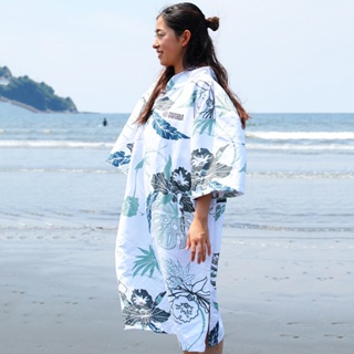 【日本衝浪品牌】 TAVARUA 速乾毛巾衣 毛巾衣 浴巾衣 沙灘巾 扶桑白