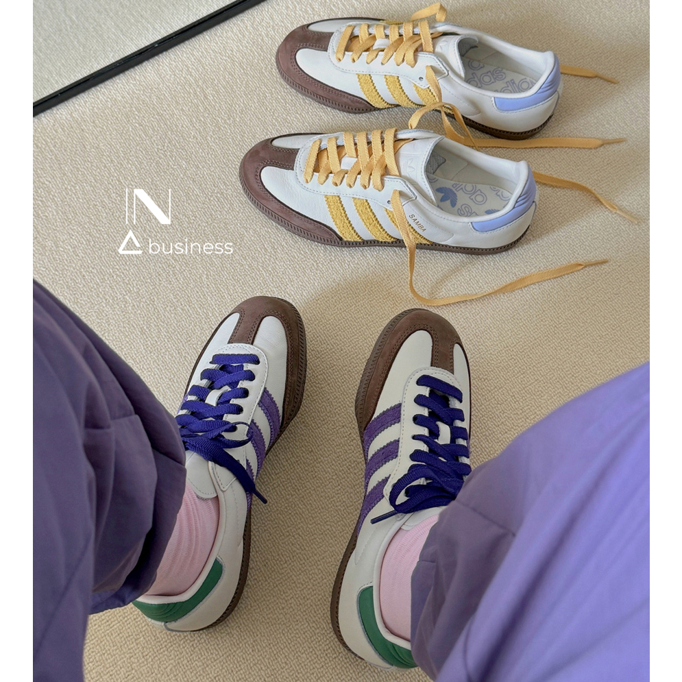 Adidas Originals Samba OG 白紫棕 米黃 土黃 德訓鞋 男女鞋 ID8349 IE0875