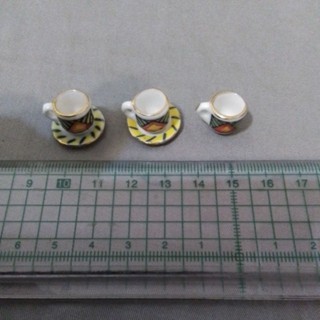 袖珍博物館 袖珍世界 迷你模型擺件 模型製作 茶杯組