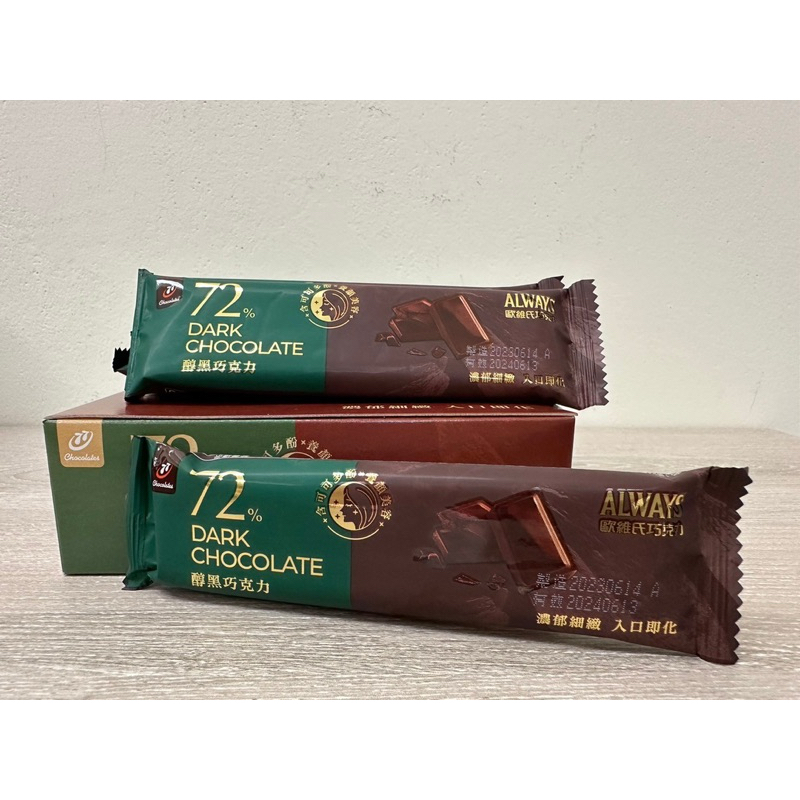 歐維氏72% 醇黑巧克力🍫 36g 即期品