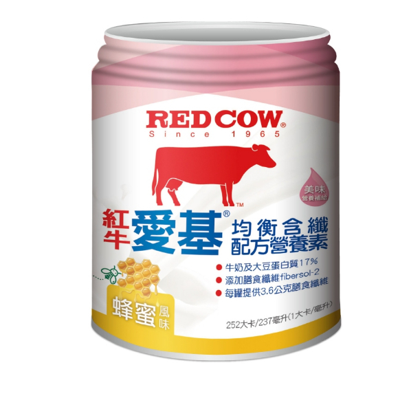 紅牛愛基均衡配方營養素 蜂蜜口味 24罐 營養補充 膳食纖維 增強體力