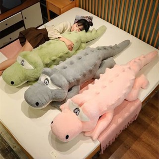 FAT CAT 日韓系精品☆實拍可愛鱷魚毛絨玩具布娃娃鰐魚床睡覺大抱枕兒童玩偶生日交換禮物女生☆批價$320元