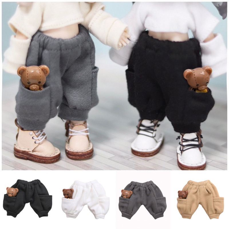 【現貨】ob11娃娃 熊熊燈籠褲（GSC素體、P9、YMY1.2代、UFdoll12分 可穿 娃衣）