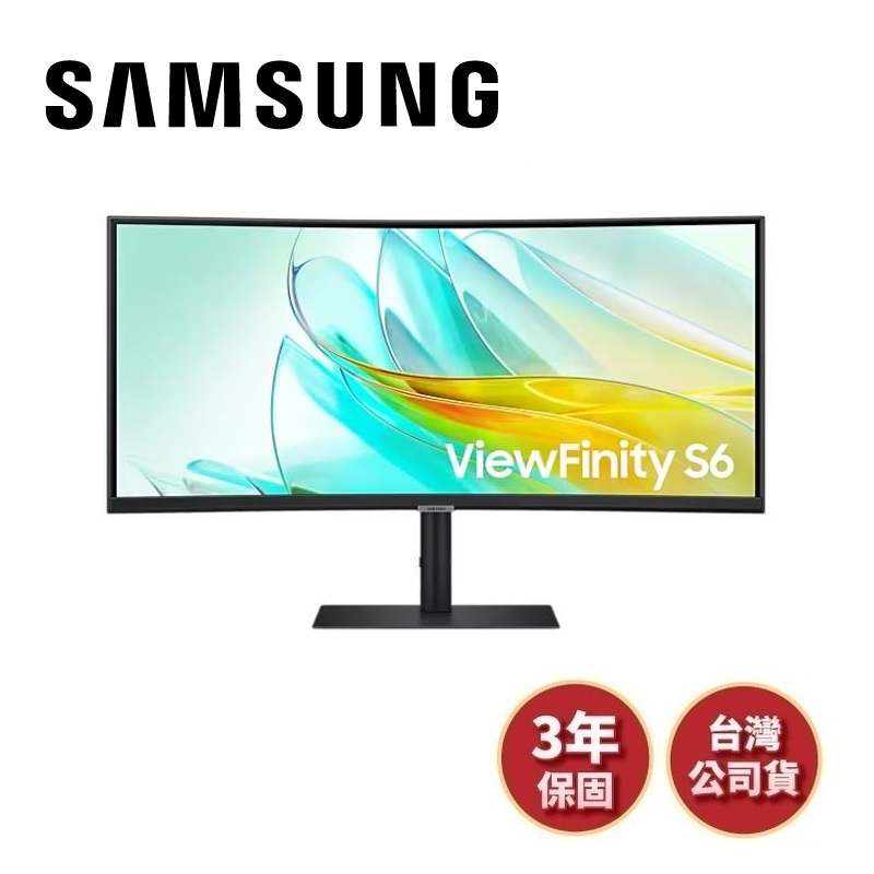 SAMSUNG三星 S34C652UAC 現貨(聊聊再折)34吋 ViewFinity S6 高解析度曲面顯示器