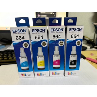 EPSON 664 藍色 紅色 黃色 黑色 原廠墨水 原裝墨水 墨水罐 印表機墨水 墨水