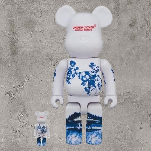 BE@RBRICK UNDERCOVER CERAMIC青花瓷 400% &amp; 100%