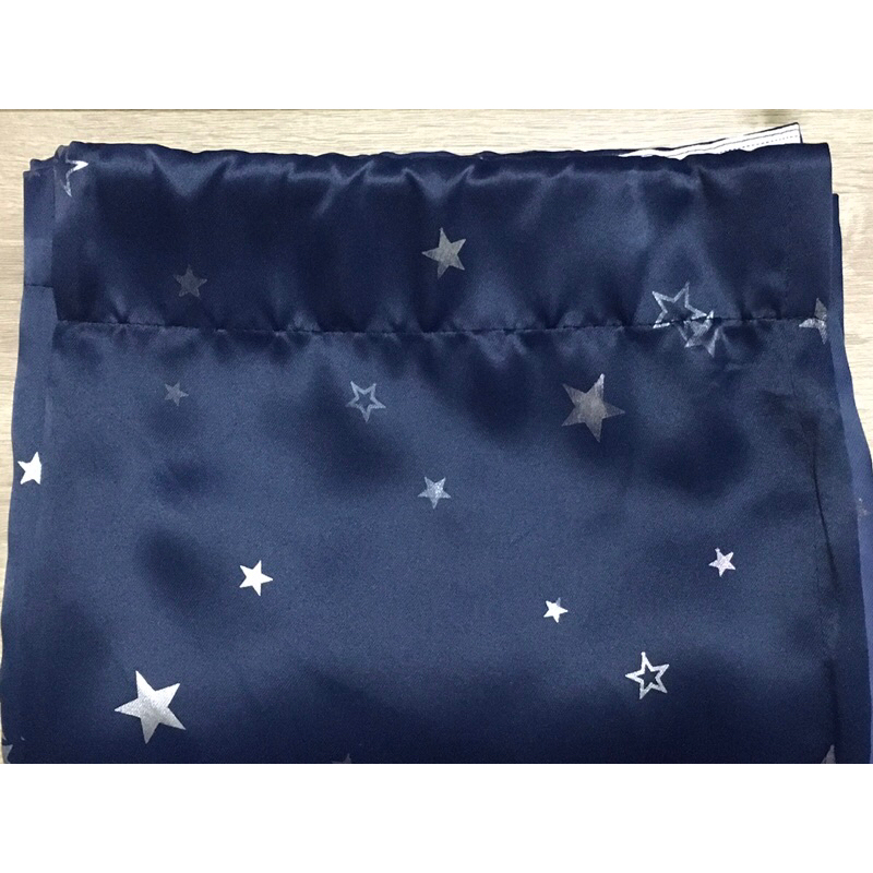 星星深藍 遮光窗簾 寬130x高150公分