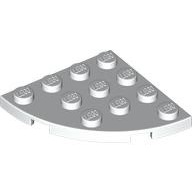 磚家 LEGO 樂高 白色 plate Round Corner 4x4 弧形 轉角薄板 30565