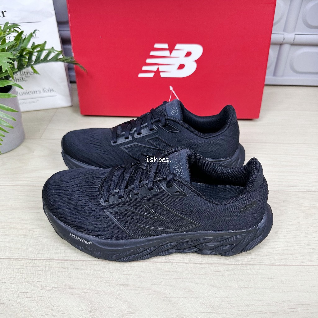 現貨 iShoes正品 New Balance 880 女鞋 全黑 寬楦 跑步 運動 健身 慢跑鞋 W880B14 D