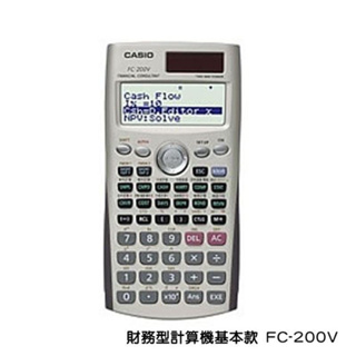 二手 便宜賣 Casio fc-200v 計算機 財金計算機 工程計算機 財務型計算機 專業 fc200v