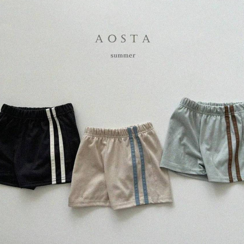 Aosta 側線條短褲｜女童男童 寶寶短褲 嬰兒短褲 兒童短褲 兒童衣服 寶寶衣服 嬰兒衣服 韓國童裝