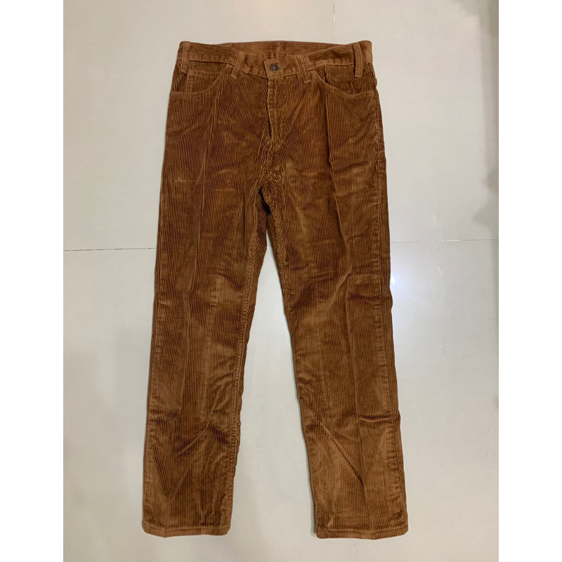 著用數次 LVC levis vintage clothing 大E 29*32 519 燈芯絨錐形窄管長褲復刻復古古著