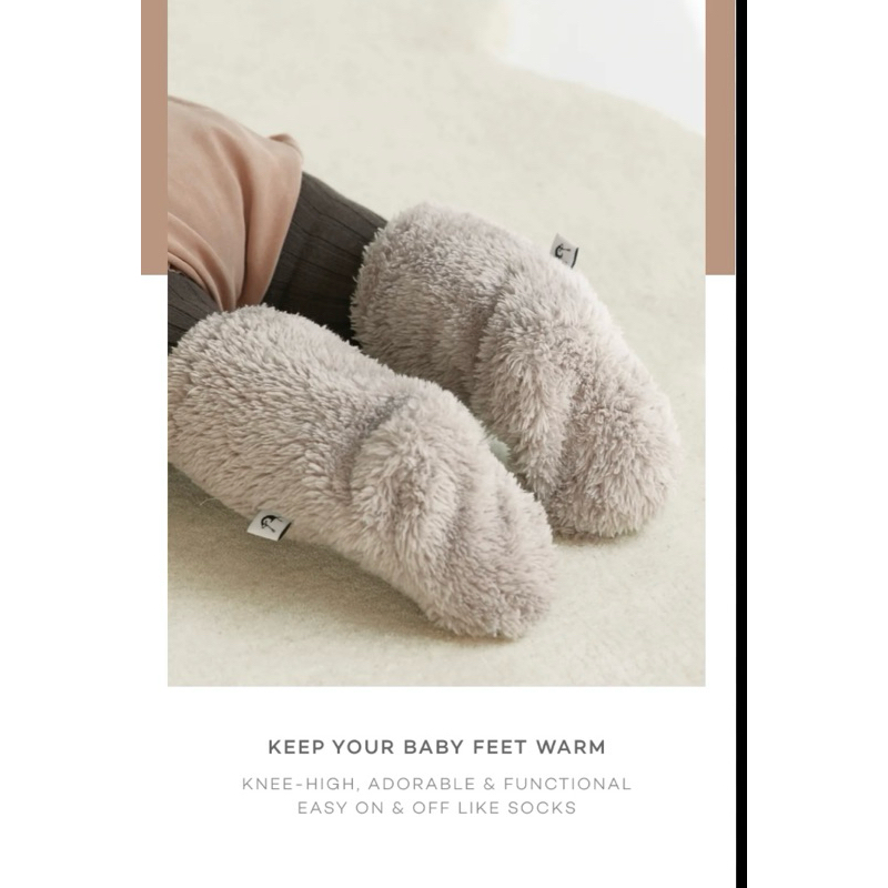 全新/韓國/Konny/嬰兒冬季保暖襪/ 親膚保暖中筒襪