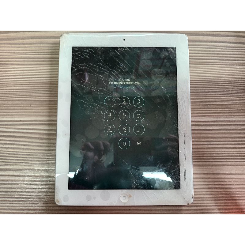 可開機 iPad 第4 代 白色 A1458 故障機 零件機