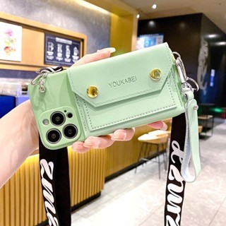 奢華卡包手機殻斜挎零錢包適用OPPO A53 A54 A55 A58 A59 A71 A72 A73 A77 A78