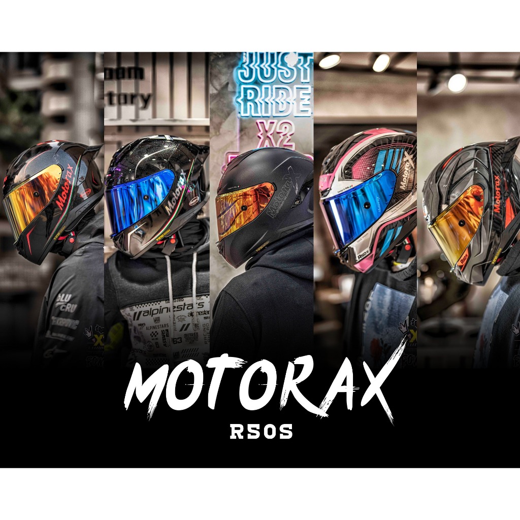💟X2 Moto💟 Motorax® R50s 大鴨尾 競技 通風 可配戴眼鏡 預留藍牙耳機槽 全罩 安全帽