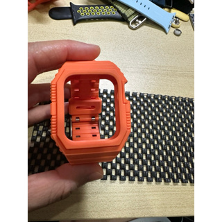 Apple watch 一體式錶帶 38/40/41通用 橘色