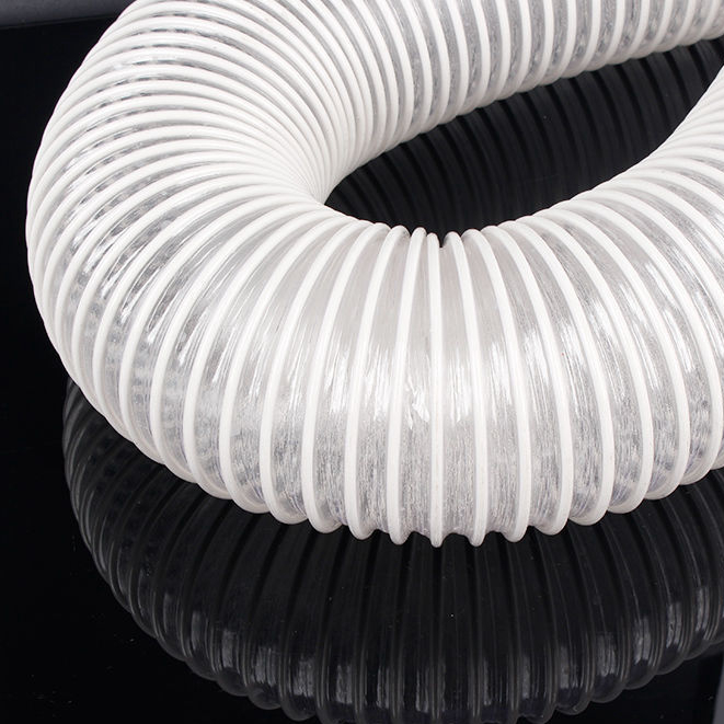 pvc工業吸塵管透明排風通風管塑膠木工雕刻機除塵管道波紋管軟管