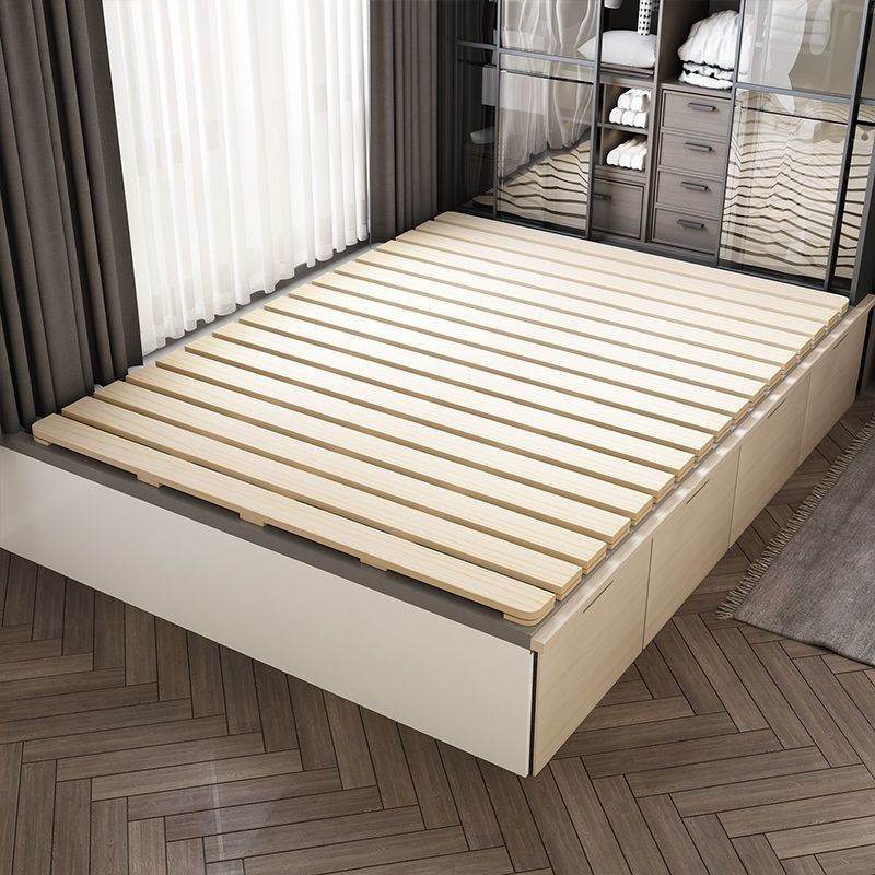 實木床板透氣防潮榻榻米排骨架護腰硬板摺疊床簡易單雙人地台床架