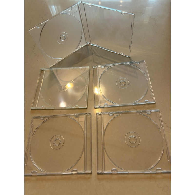 (二手)白底及透明黑底(不挑色)PS壓克力CD盒一片2元