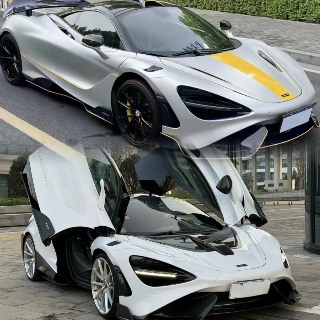 適用於 McLaren 720s升級765LT-乾式碳纖維葉子板  卡夢乾碳前臉葉子板升級 乾碳機蓋葉子板配件