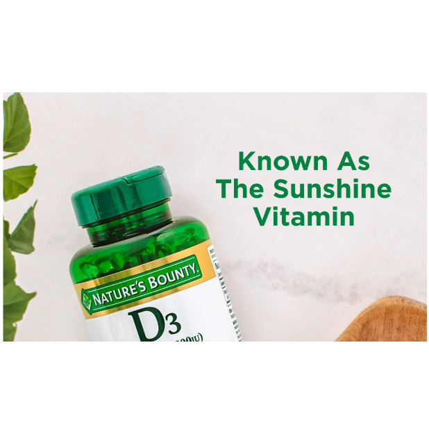 【蝦皮超商免運促銷現貨】Nature's Bounty 自然之寶 Vitamin D-3 維他命D3 軟膠囊