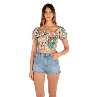 HURLEY｜女 PALMETTO SUNSET TOP 短袖上衣