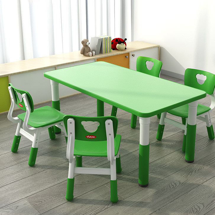 育才幼兒園兒童桌椅長方形升降早教學習桌寶寶寫字玩具塑料小桌子